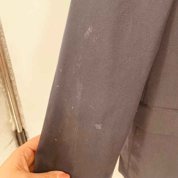 Michael Kors Mens Navy Wool Blend Blazer Jacket Size 38S - Picture 4 of 14